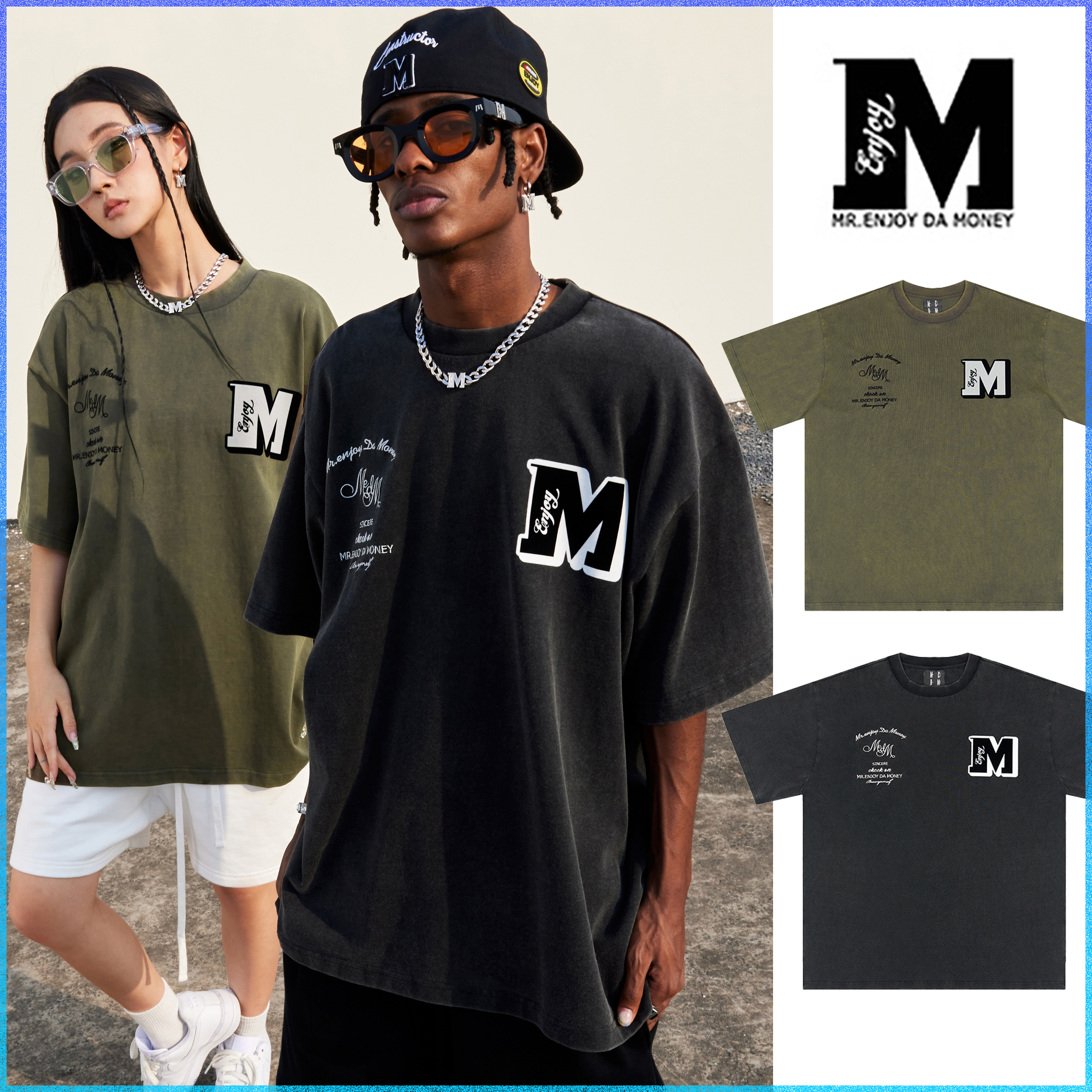 MEDM 新作 半袖Tシャツ ロゴ 大人気 男女兼用 スウェット ロング