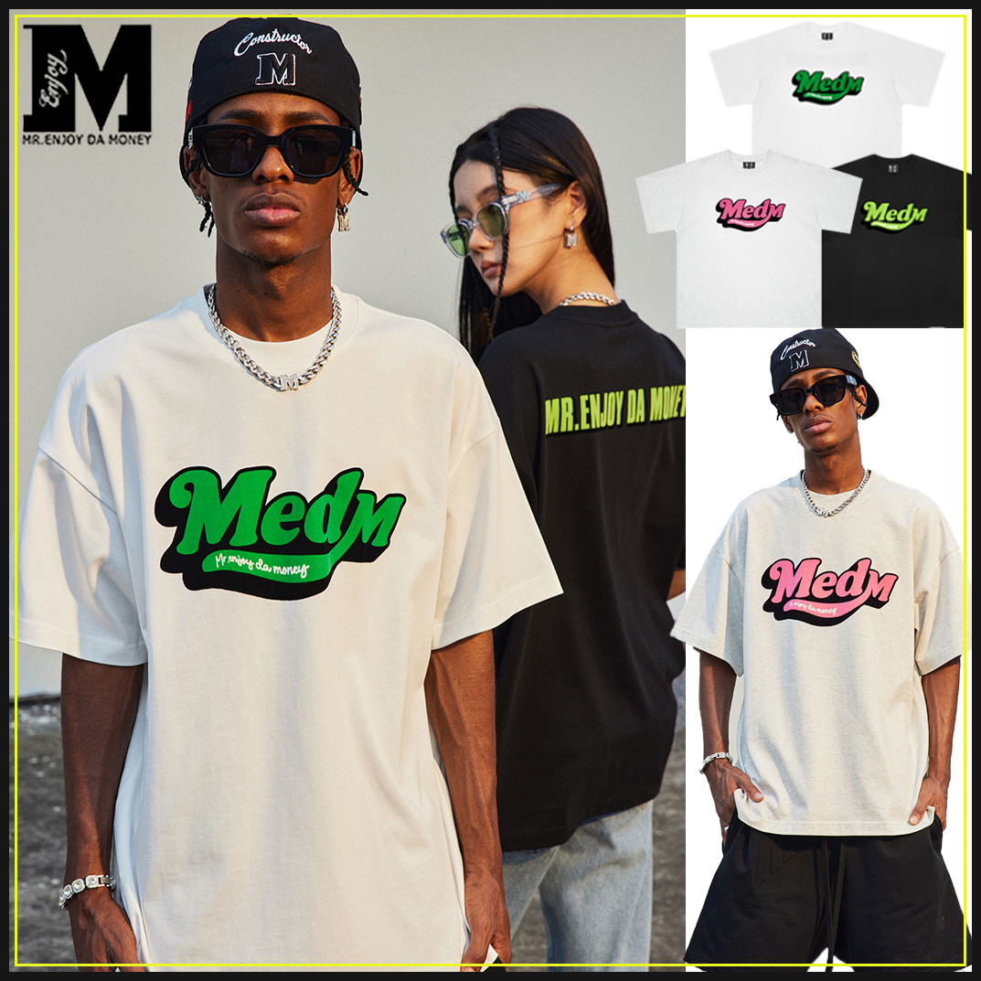 MEDM 新作 半袖 Tシャツ ロゴ ルーズ プリント 大人気 男女兼用