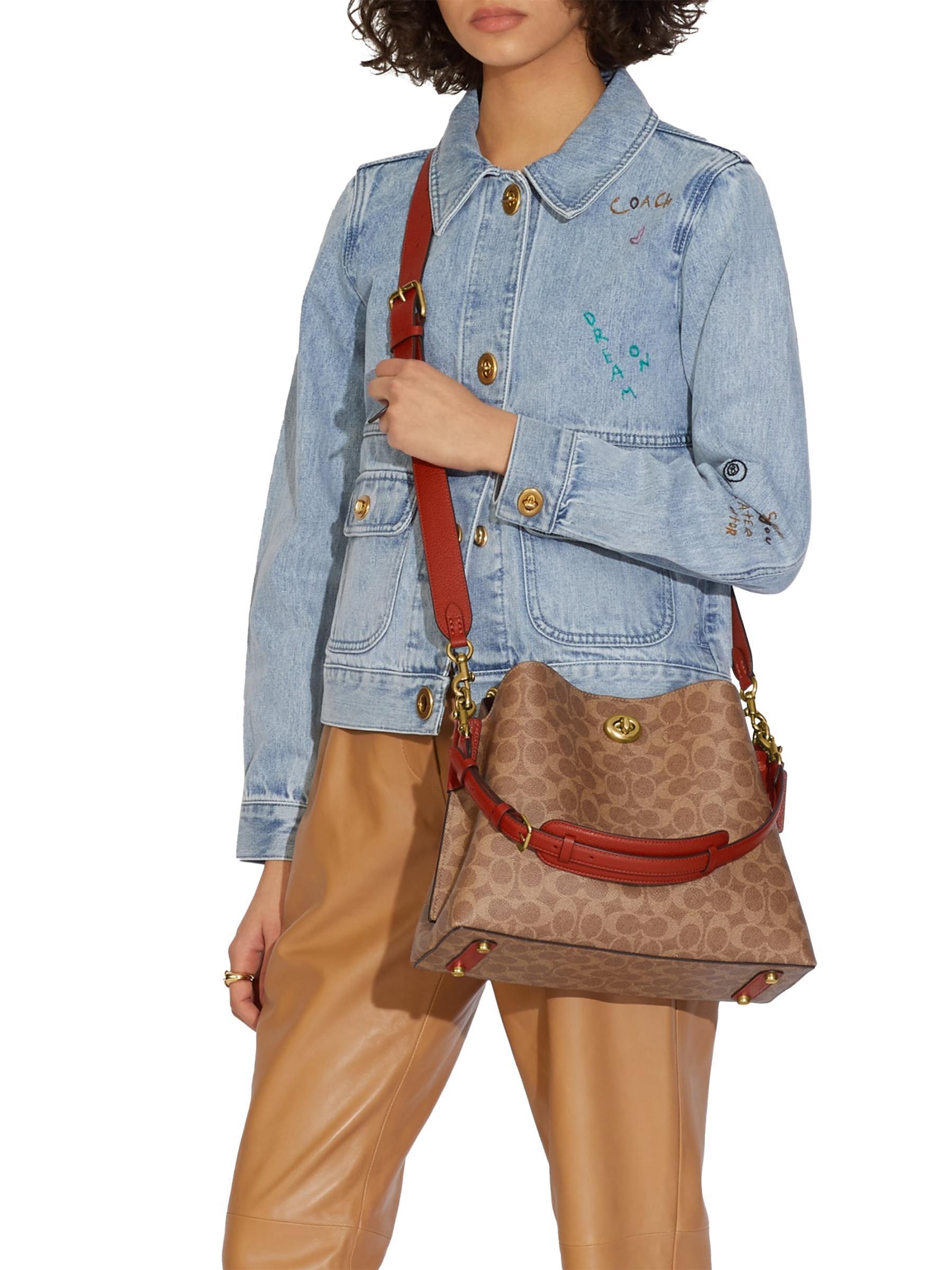 Coach ショルダーバッグ・ポシェット 【Coach】ウィロー キャンバス ショルダーバッグ(7)
