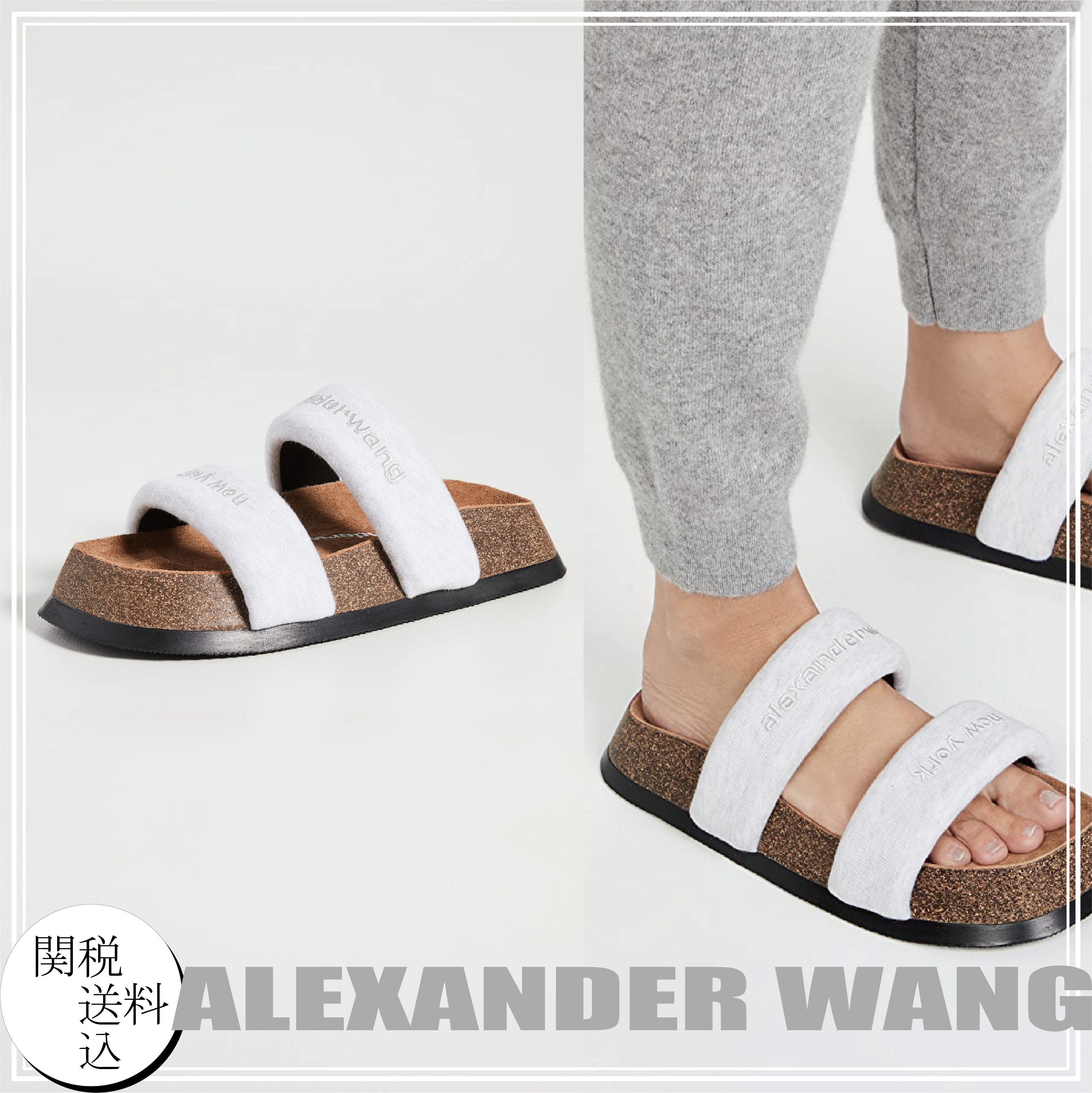 t by alexander wang オープンショルダーストライプシャツドレス