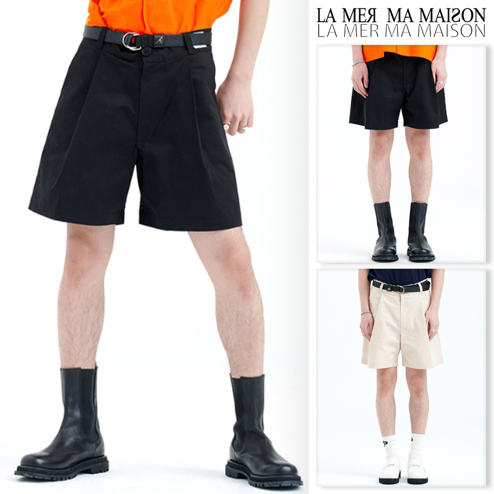 【LA MER MA MAISON】22SS★ COLOR TAG ONE TUCK SHORT