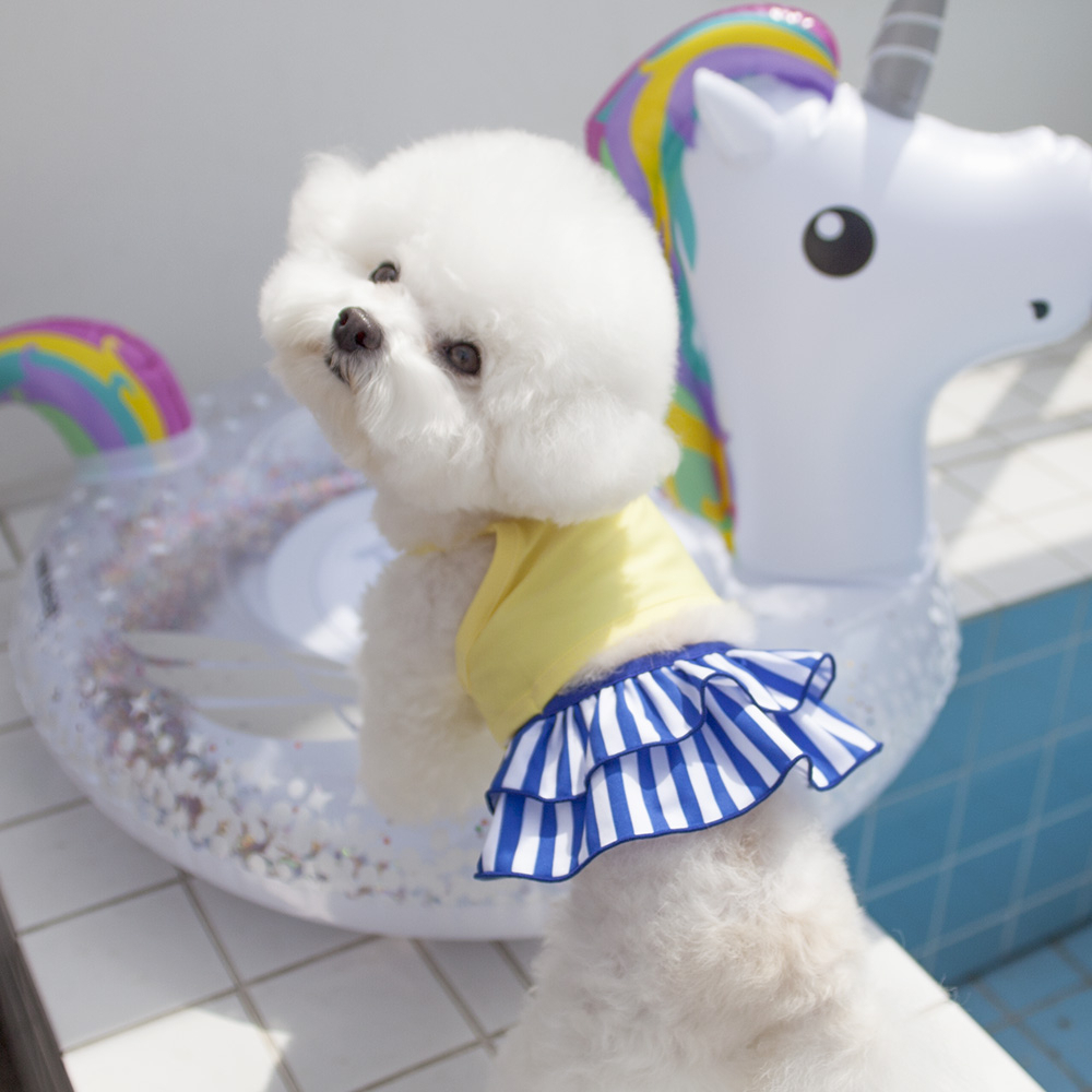 ★韓国人気★CoCoChien★ペットビキニ子犬水着愛犬クロップ夏服