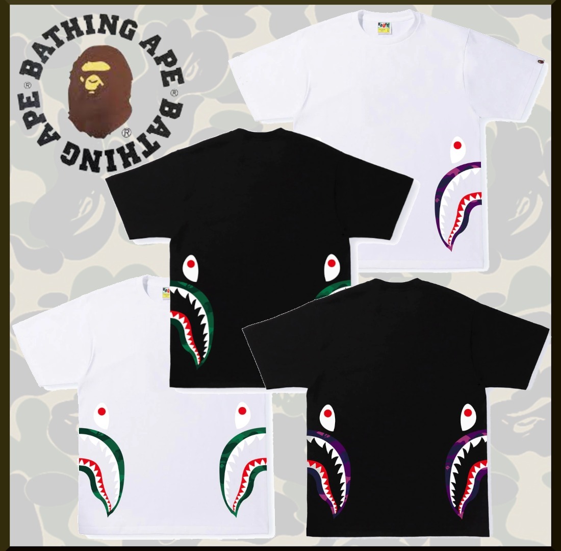 開店記念セール! SIDE C CAMO 大人気☆COLOR SHARK 国内即発送 M TEE Tシャツ・カットソー 開店記念セール! SIDE C CAMO 大人気☆COLOR SHARK 国内即発送 M TEE Tシャツ・カットソー