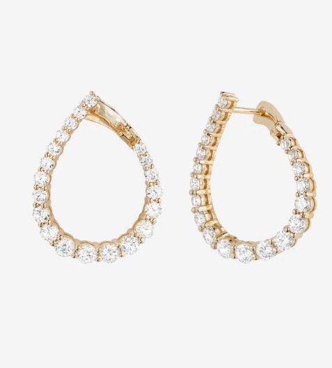 Shashi ピアス フープ 輪っか 円 丸 ツイスト ツイスト サークル