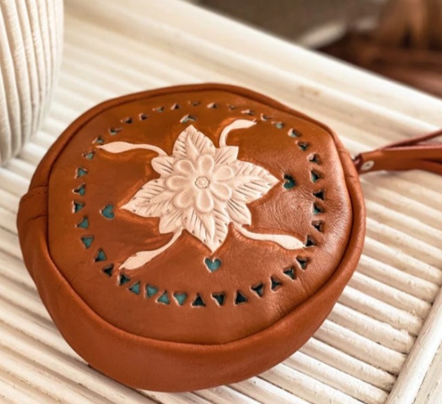 限定☆可愛い丸ポーチ★MAHIYA★レザーコイン財布Pia Coin Purse