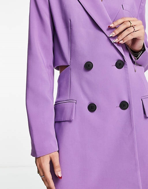 ASOS ワンピース ASOS★Stradivarius★カットアウトディテールブレザードレス♪(4)