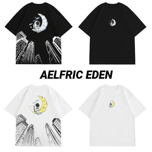 ◆AELFRIC EDEN◆宇宙飛行士 月 グラフィック Tシャツ 送料込