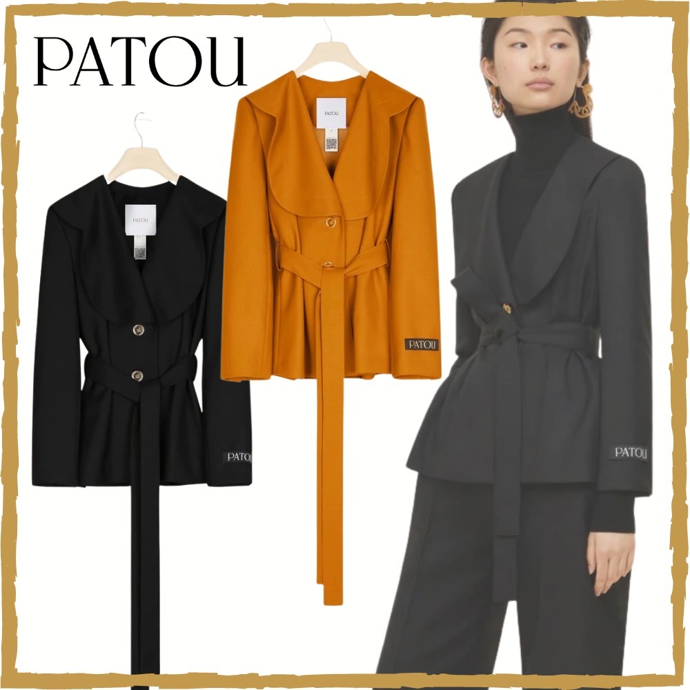 ◆関税込◆PATOUオーガニックウール スカラップカラージャケット