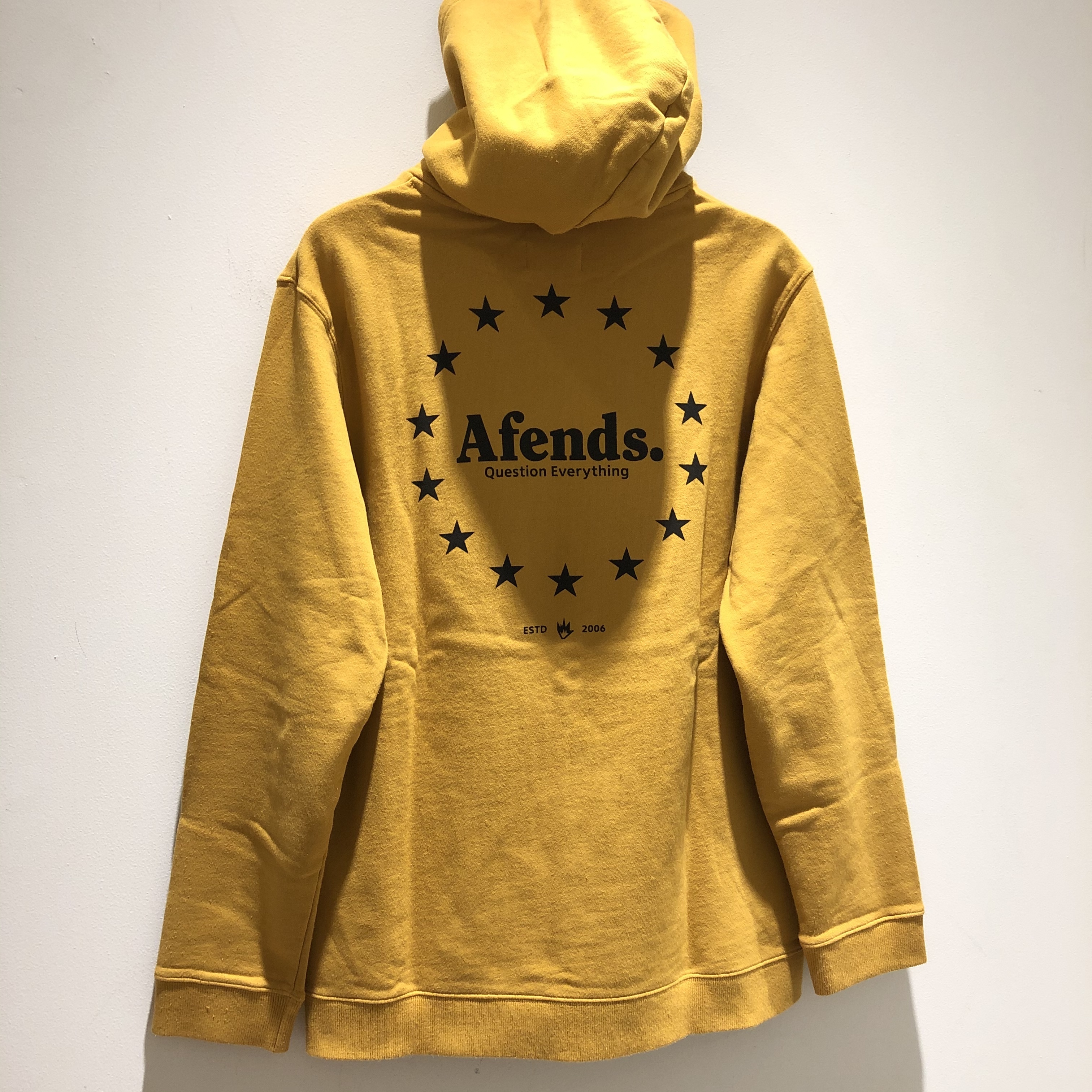 AFENDS バックプリント MUSTARD 18C10-05 新品未使用です！