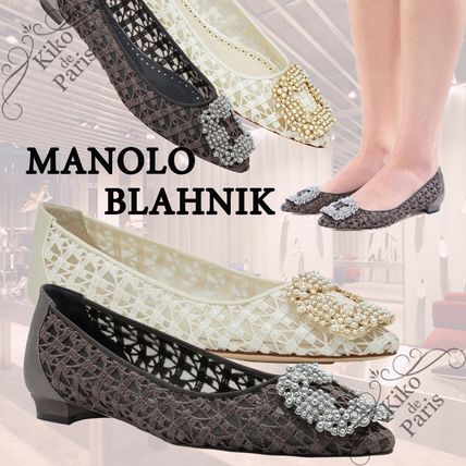 Manolo Blahnik(マノロブラニク) フラットシューズ(レディース) - 海外 ...