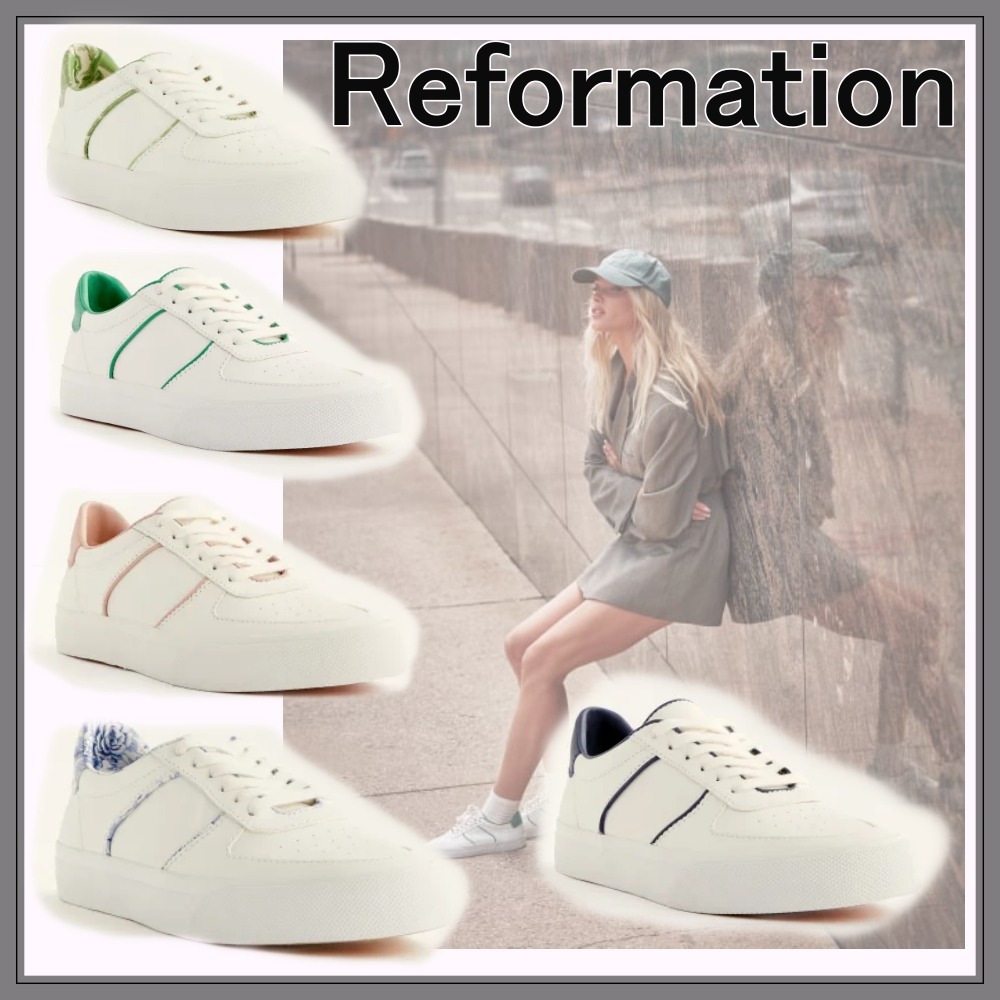 く日はお得♪ 2022SS【REFORMATION】Harlow Leather Sneaker スニーカー スニーカー く日はお得♪ 2022SS【REFORMATION】Harlow Leather Sneaker スニーカー スニーカー