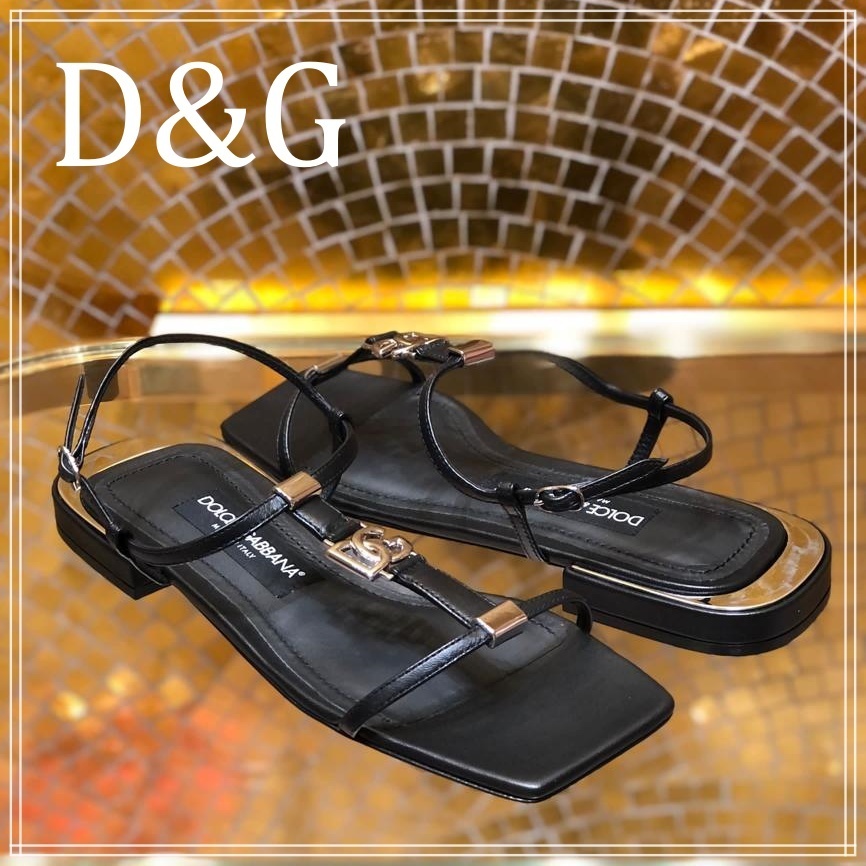 D&G】ナッパレザーDGサンダル - cert.vohrawoundcare.com
