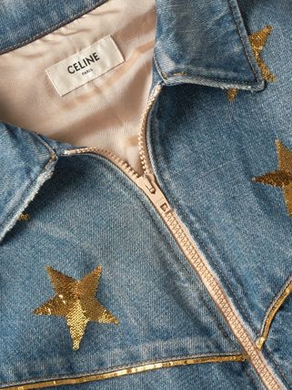 CELINE HOMME デニム ブルゾン ジャケット 青 CELINE HOMME デニム ブルゾン ジャケット 青