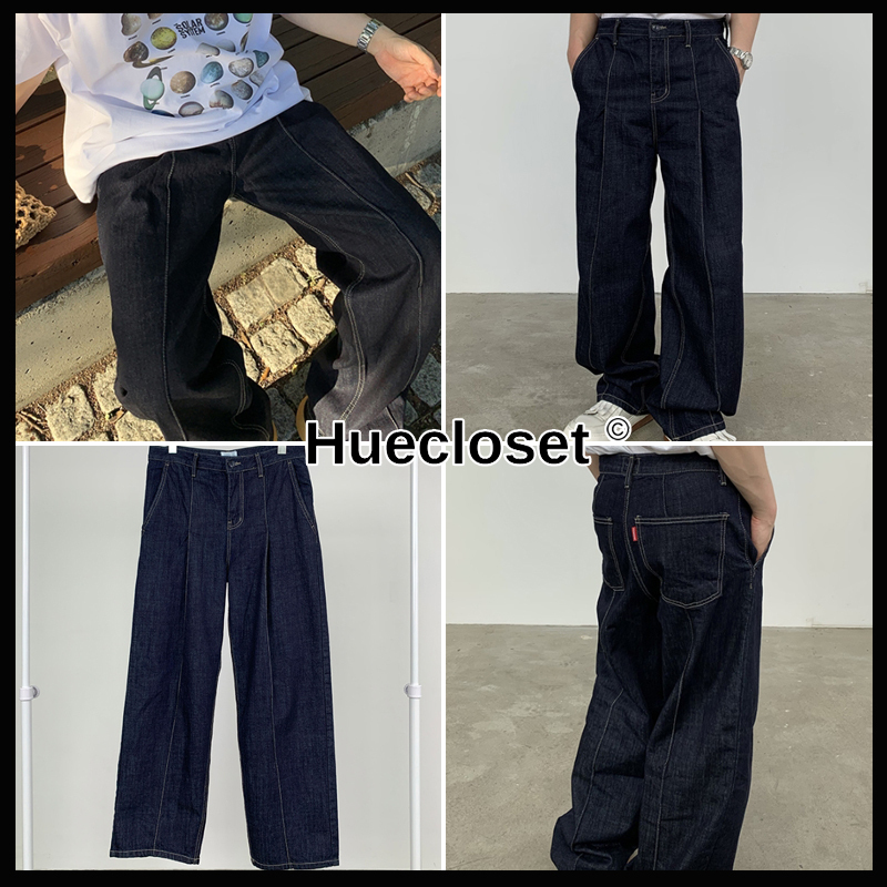 【HUECLOSET】送料・関税込★Pintuck Stitch Low Denim
