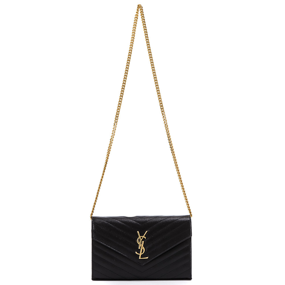 Saint Laurent★モノグラムチェーンウォレット