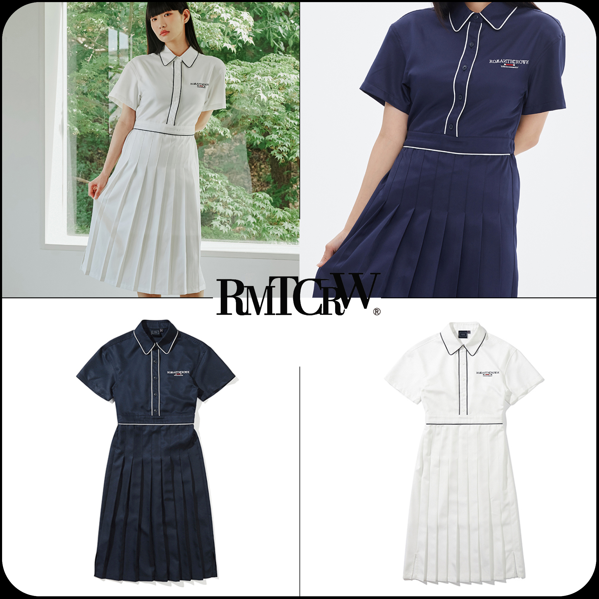 [ROMANTIC CROWN]★韓国大人気★PLEATS SUMMER DRESS