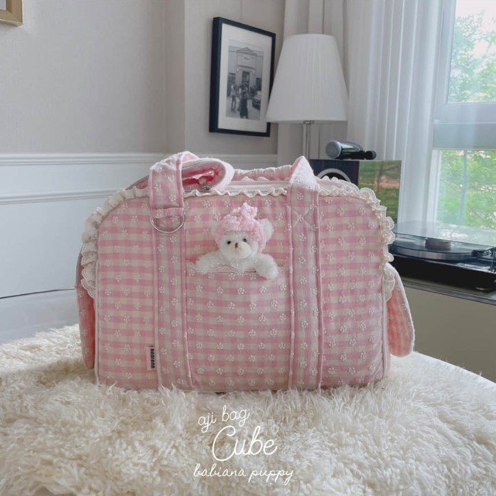 BABIANA★AJI BAG CUBE チェリーピンク 刺繍 プラスSサイズ 限定
