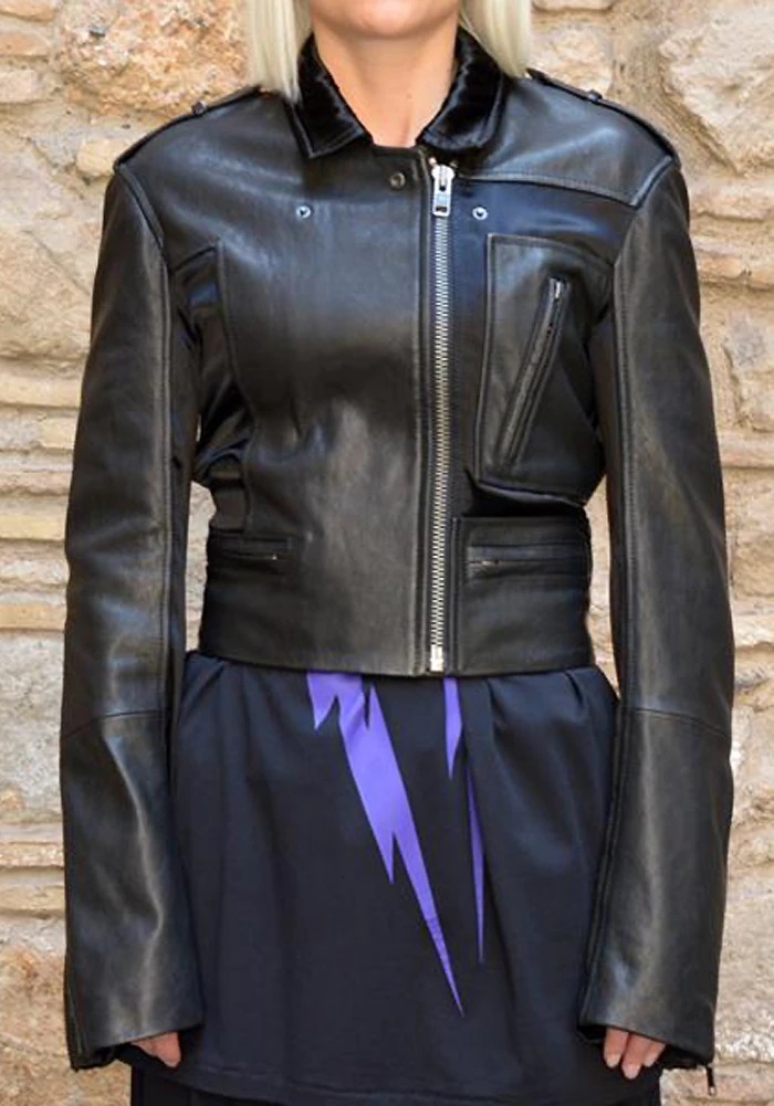【正規店出品】HAIDER ACKERMANN LEATHER JACKET MIZA BLACK