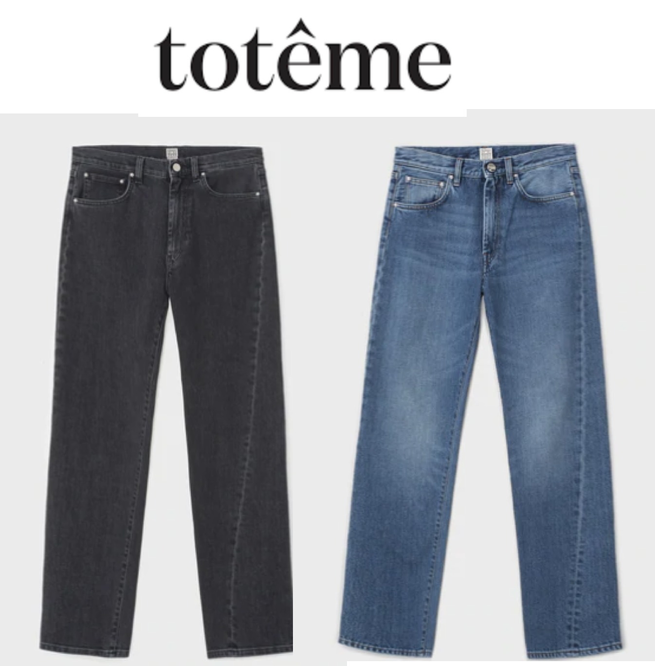 配送員設置 大人気☆ toteme 送料込 トーテム 2色 ツイストシームデニム デニム・ジーパン 配送員設置 大人気☆ toteme 送料込 トーテム 2色 ツイストシームデニム デニム・ジーパン
