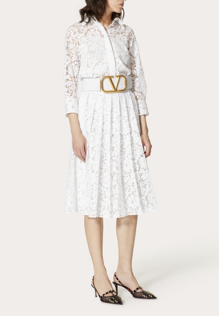 【VALENTINO】VIP価格 素敵 お出かけ 総レースワンピース