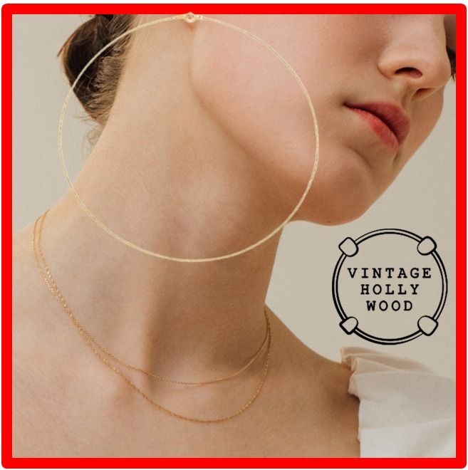 ☆韓国の人気☆【VINTAGE HOLLYWOOD】☆Twist Chain Necklac.e☆