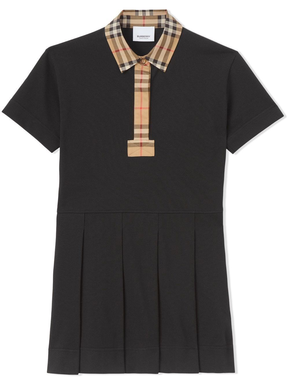 国内発【BURBERRY】チェック襟 ポロシャツドレス / 大人もOK