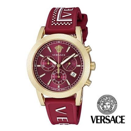 VERSACE ヴェルサーチェ 腕時計 レッド レディス P5Q80D800S800