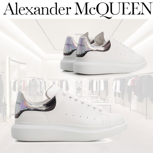 品質保証 McQUEEN Alexander アレキサンダーマックイーン ロゴ 買い物サービス Alexander McQueenアレキサンダーマックイーン42(26.5cm) スニーカー