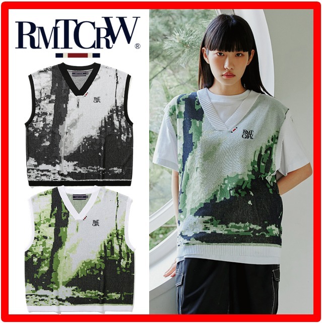 ★割引クーポン有★【ROMANTIC CROWN】★FOREST KNIT VES.T★