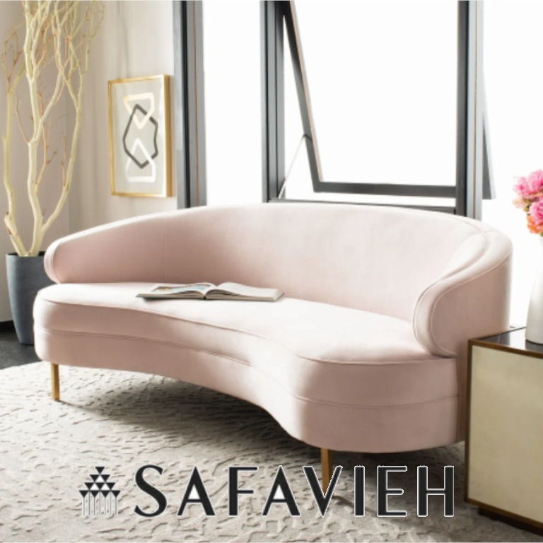 【海外人気】Safavieh クチュールプリムローズカーブソファ