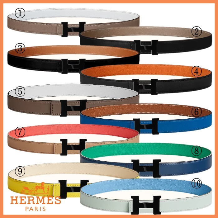 HERMES ベルトバックルミニコンスタンス＆リバーシブル24 mm