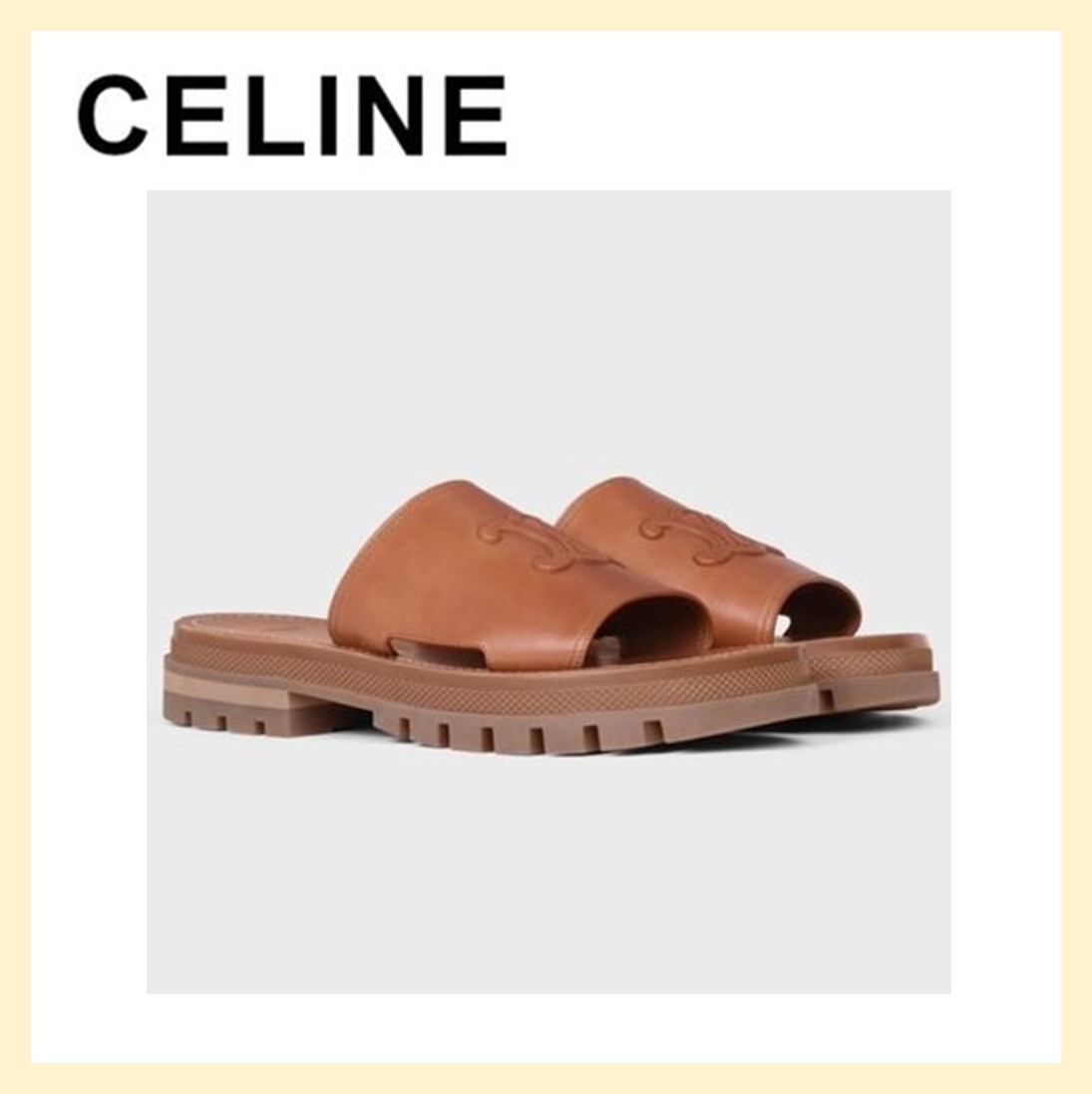 人気提案 CELINE サンダル スライド トリオンフ クレア セリーヌ サンダル・ミュール 人気提案 CELINE サンダル スライド トリオンフ クレア セリーヌ サンダル・ミュール