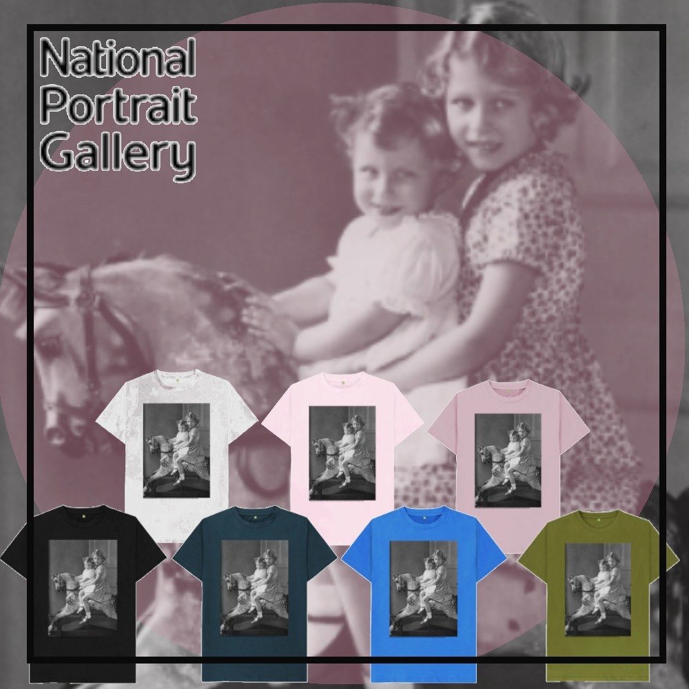 【National Portrate Gallery】エリザベス女王 キッズ Tシャツ