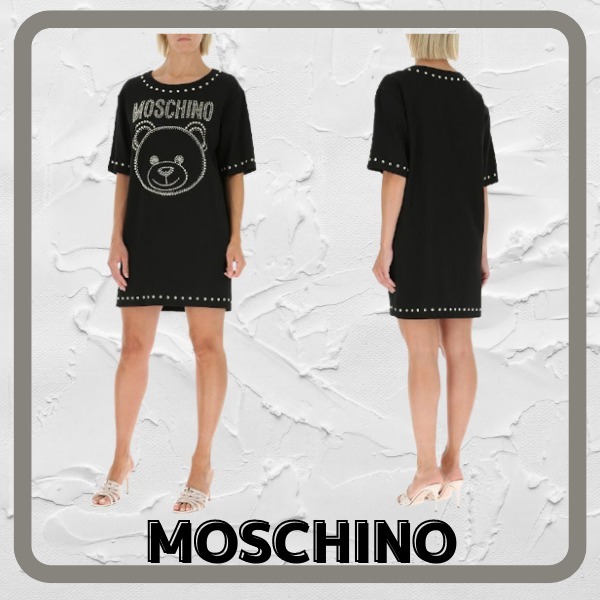 超目玉枠】 【MOSCHINO】テディベアTシャツワンピース ワンピース