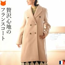 LENER Casual Style Plain Long Office Style Formal Style  Coats