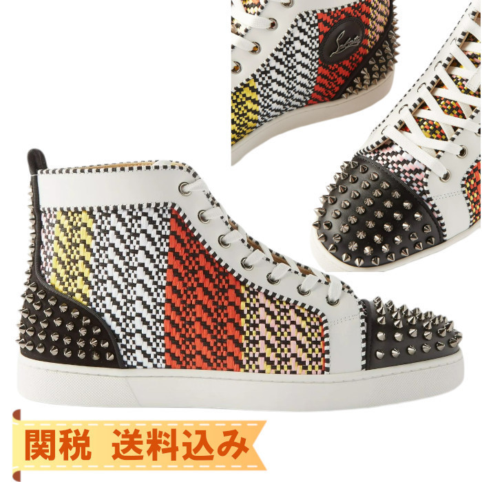 Christian Louboutin Lou Spikes High-Top Trainers