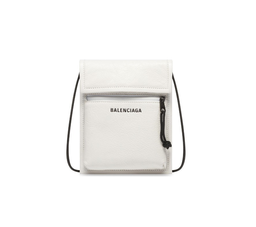 すぐ届く【BALENCIAGA】EXPLORER ストラップ付きスモールポーチ - www