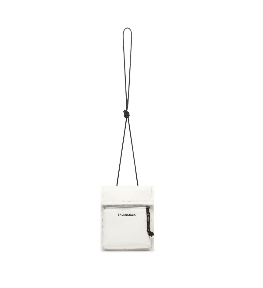 すぐ届く【BALENCIAGA】EXPLORER ストラップ付きスモールポーチ - www