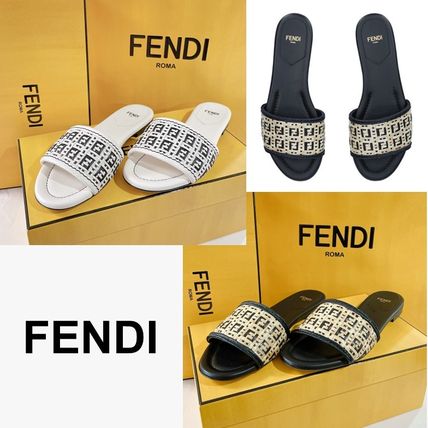 FENDI More Sandals Mules Logo Outlet Sandals