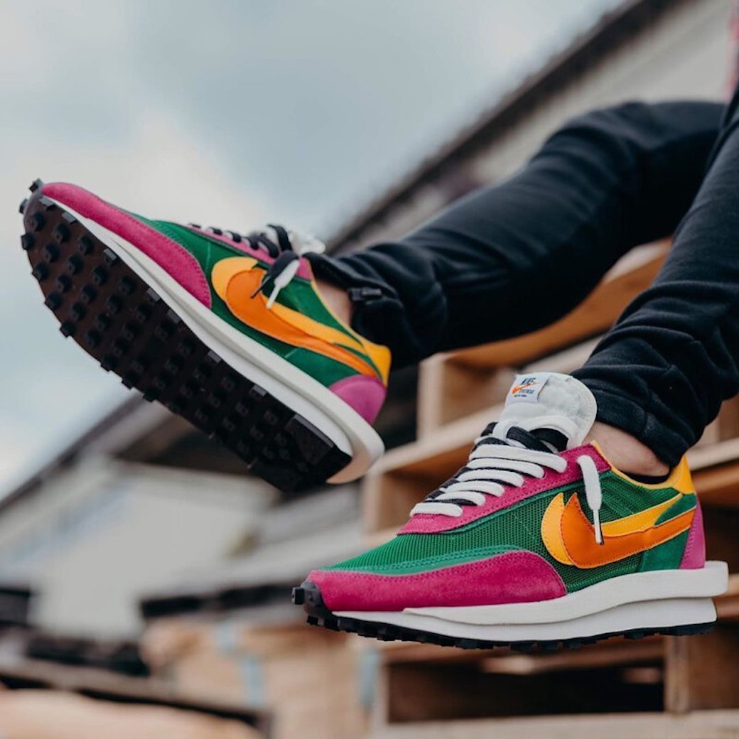 Sacai × NIKE LDWAFFLE パイングリーン