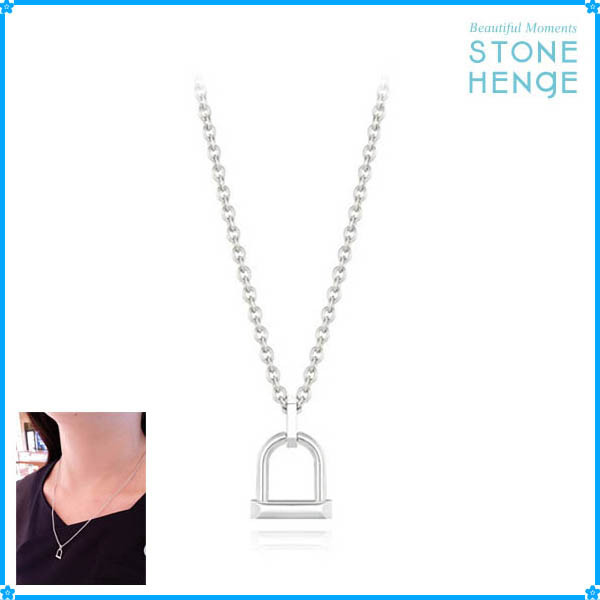 【STONEHENgE】U-LOCK〜シルバーネックレス N0130#関税/送料込み