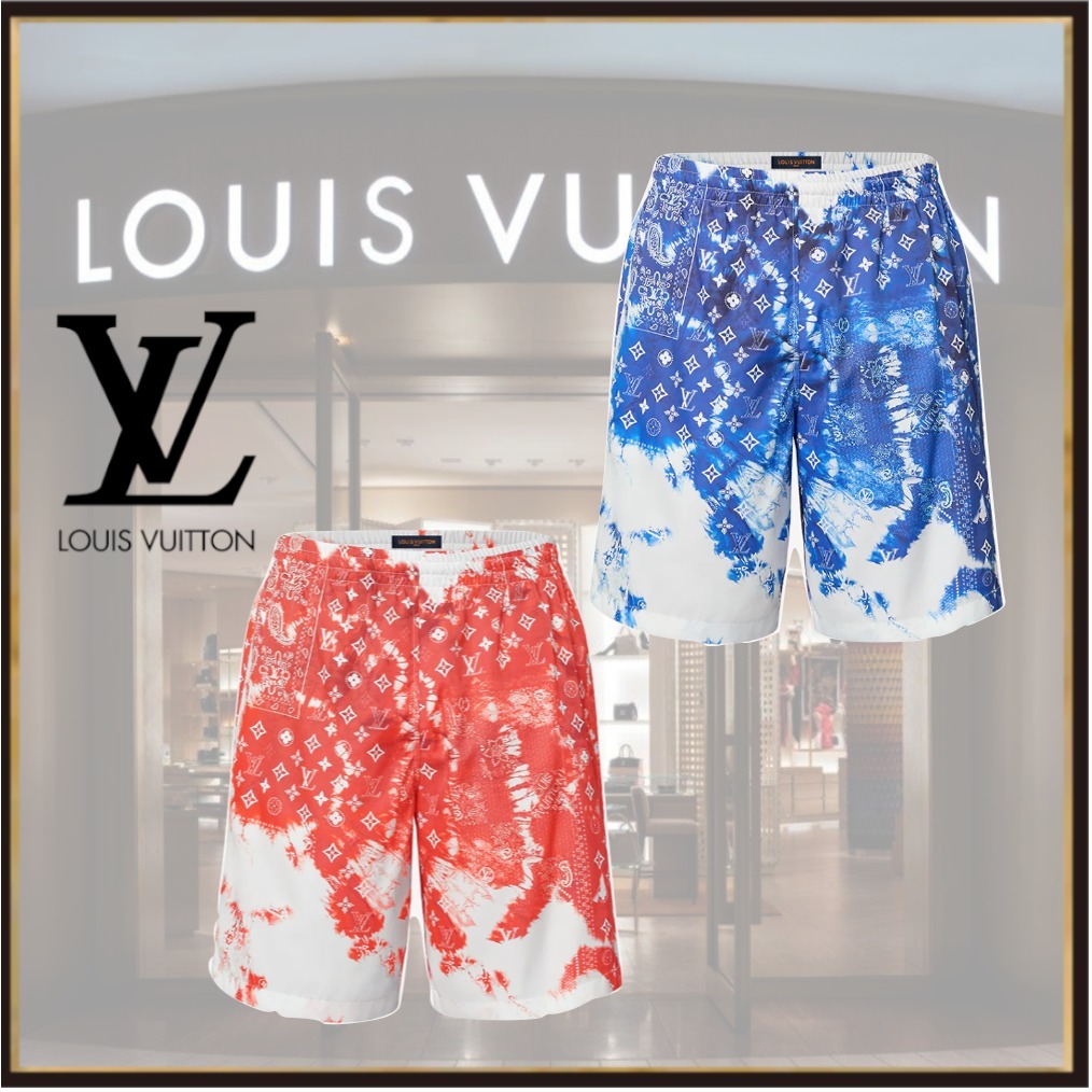 フラワーオブライフ LOUIS VUITTONバンダナボードスイムショーツ | www