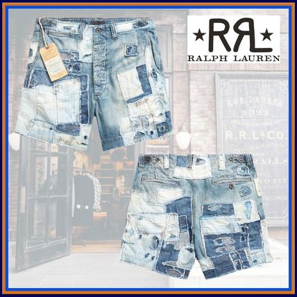 RRL x ハーフ・ショートパンツ(メンズ) - 海外通販のBUYMA 取次店 ダブルアールエル RRL 22SS リペア ショートパンツ デニム インディゴ ショートパンツ
