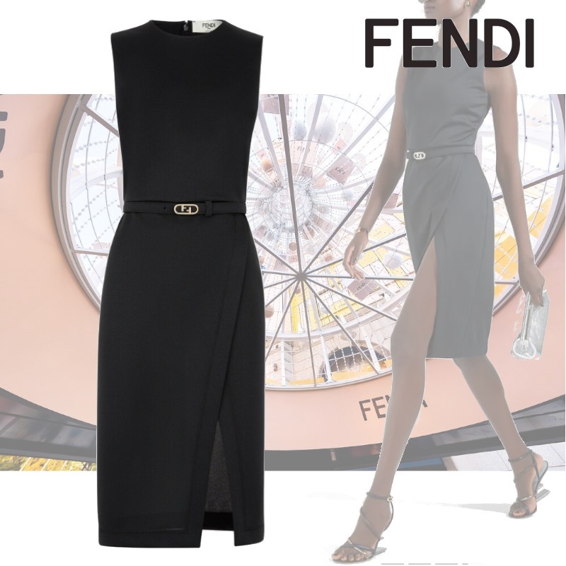関税送料込【フェンディ】ピケジャージー ドレス (FENDI ...