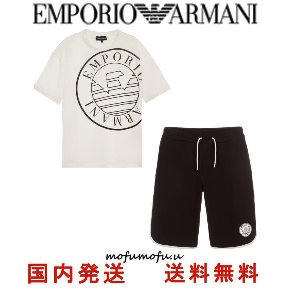 高評価の贈り物 ★EMPORIO 大人もOK 4Y-16Y ARMANI★Tシャツ&ショーツセット キッズ用トップス 高評価の贈り物 ★EMPORIO 大人もOK 4Y-16Y ARMANI★Tシャツ&ショーツセット キッズ用トップス