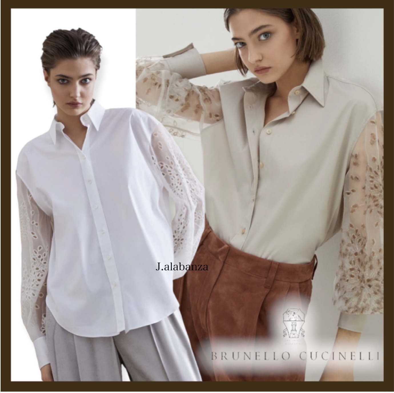 BRUNELLO CUCINELLI ストレッチオフショルダーシャツ | blkfotovideo.es