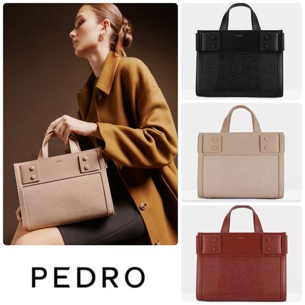 Pedro Shoulder Bags Casual Style Faux Fur Plain Party Style Office Style