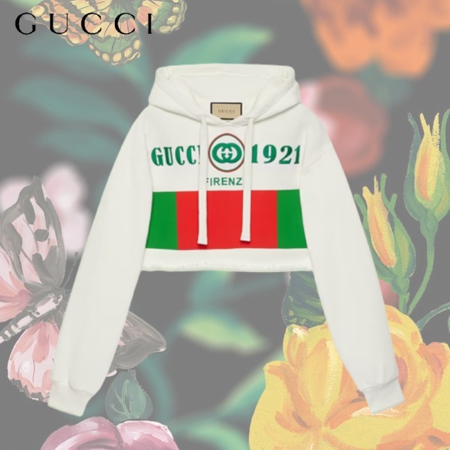 入園入学祝い GUCCI直営店♡コットンジャージースウェットシャツ パーカー・フーディ 入園入学祝い GUCCI直営店♡コットンジャージースウェットシャツ パーカー・フーディ