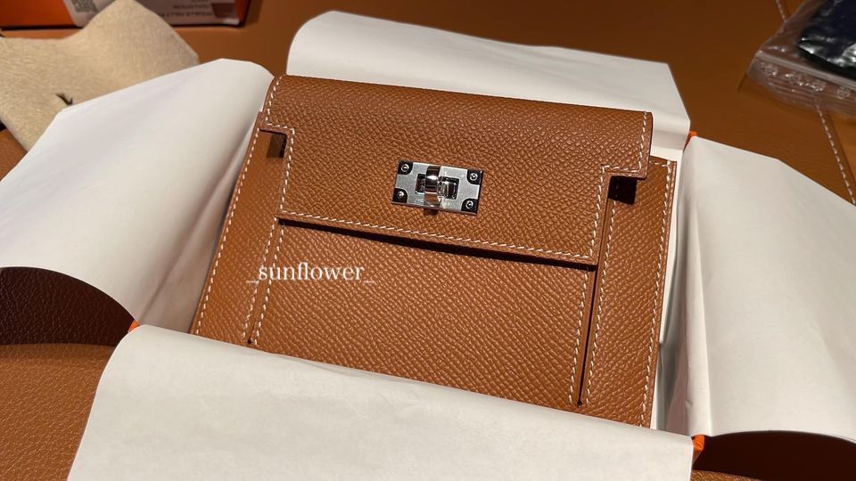 エルメス ケリーポケット コンパクト ミニ財布 ゴールド