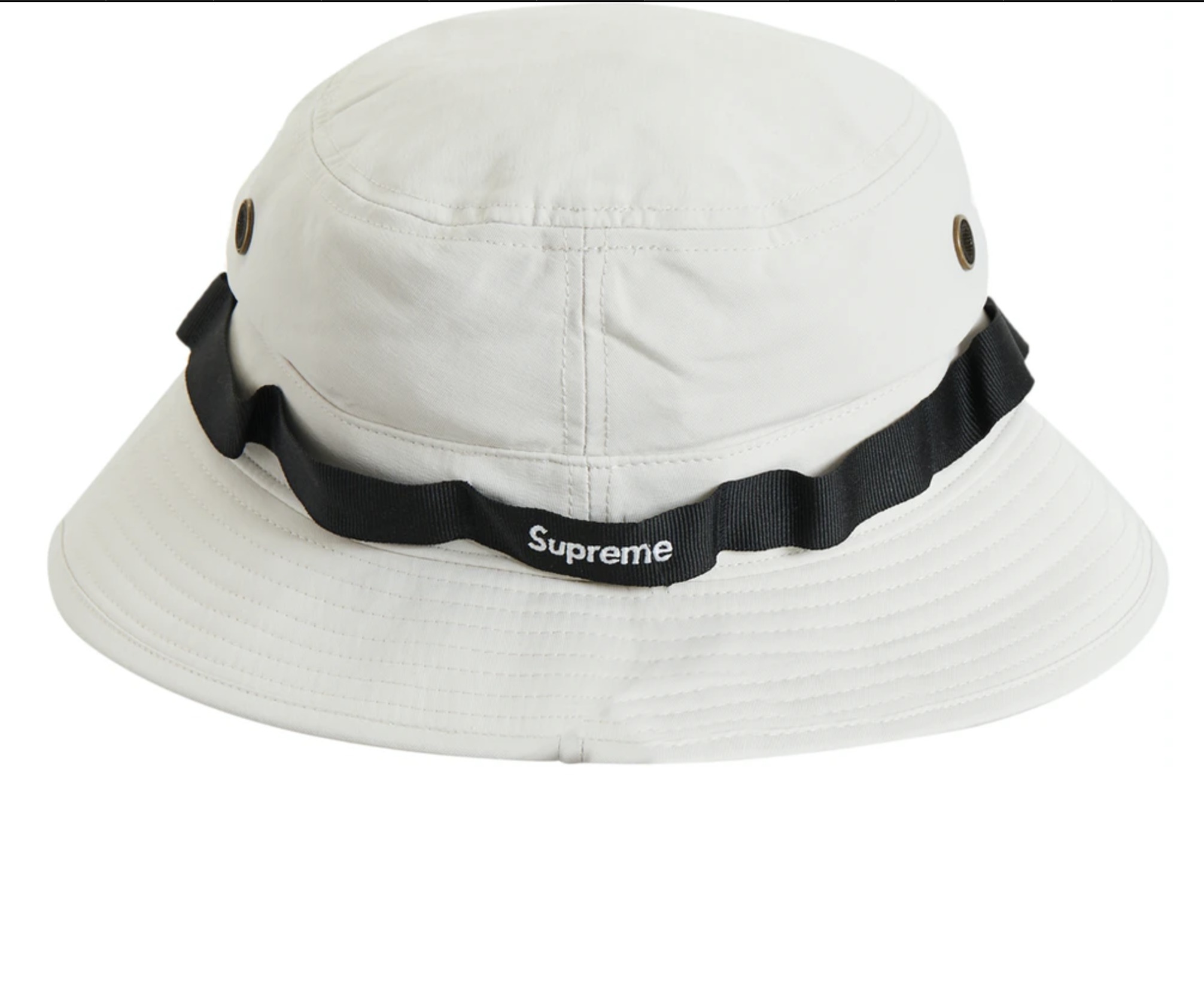 Supreme バケットハット M/L オリーブ ステッカー付き M.Lサイズ】Supremeバケットハット シルバー